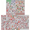 Christmas Nail Art Stickers Decals Santa Claus Nail Stickers 5Pcs