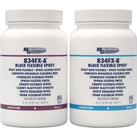 MG Chemicals 834FX Flame-Retardant Thermally Conductive Flexible Epoxy for Electronics, Black, 450 mL Kit, 15 fl. oz kit