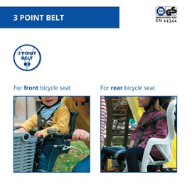 b bellelli Unisex - Adult BEAUTIFUL SEATS 3-Way Belt, Blue