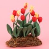 1:12 Miniature Dollhouse Flower Tulip Decoration Garden Room Decor Accessory