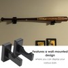 1 Pair Baseball Bat Holders, Wooden Baseball Bat Holder, Horizontal