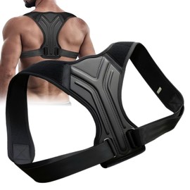 Lumewave Posture Corrector for Men & Women - Adjustable Back Support for Better Posture, with Upper Body, Clavicle and Shoulder Support, Breathable