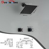 GUOYINDONG 2 Handle Shower Faucet Set, Matte Black Two Handle