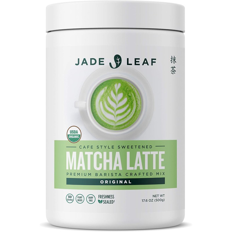 Jade Leaf Matcha Latte Mix Sabor Vainilla, Rinde 15 Porciones,