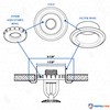 Retrofit Recessed Fire Sprinkler Escutcheon 1/2 in. IPS - Split