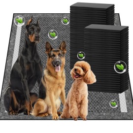 SCLOSE Charcoal Pee Pads for Dogs, 36"x44", Extra Large Puppy Pads XL, Odor C...