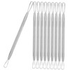 IWOWHERO Stainless Steel Pimple Squeeze Ring Set 7pcs Comedone Extractors