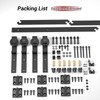CCJH 7FT/84'' Bi-Folding Barn Door Hardware Sliding Track kit Heavy