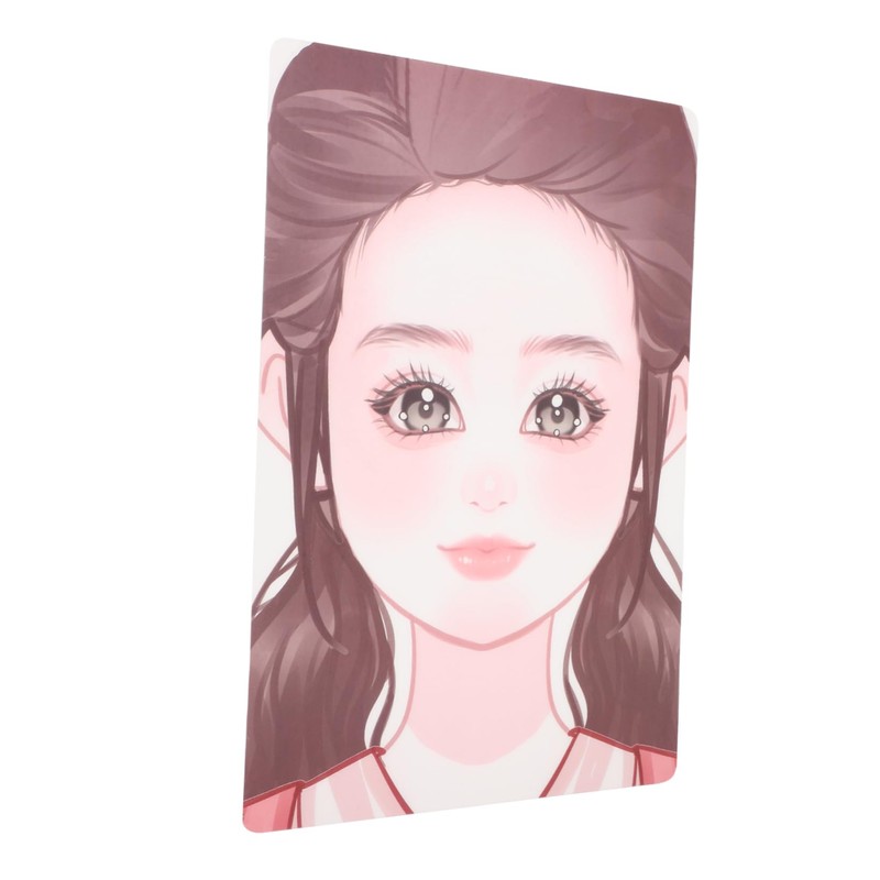 STOBOK 2sheets Reusable Face Painting Practice Board Portable Makeup Template