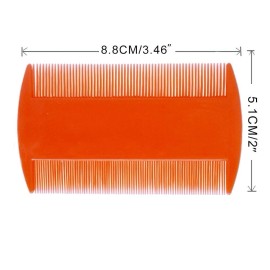 zYoung 4 Pcs Head Hair Comb Including 2 Pieces Hair Comb Double Sided 2 Pieces