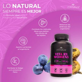 Multivitamínico Mujer Vita Rx Women Maca Amarilla Zen Natura Sin Sabor