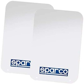 Sparco Universal Rally Mud Flaps - White