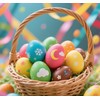 Azatemgo Chicken Eggs Fake Chicken White Eggs Easter Eggs Set