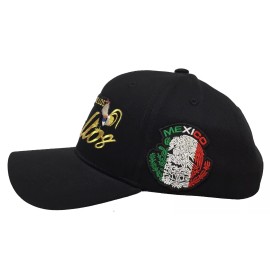 Unbranded El Señor De Los Gallos Y Mexico 3 Colores A Lado Hat Black Adjustable El Chapo
