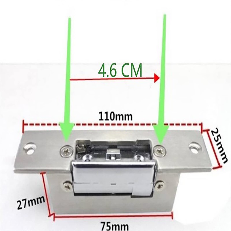 Adjustable Electric Strike Door Lock Double Unlock Mode Access Control