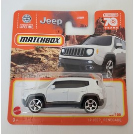 Matchbox 2023 - '19 Jeep Renegade White 40/100 (Short Card) HLD20