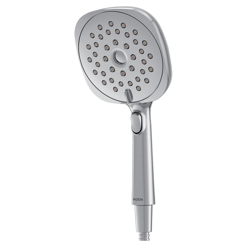 Moen Verso Eco-Performance Infiniti Dial Square Handheld Shower, 6-Inch Diameter