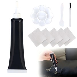 Advanced Leather Repair Gel, Leather Repairs for Car Seat Vinyl Repair Kit, Suitable for Car Seats, Sofas, Leather (Black)