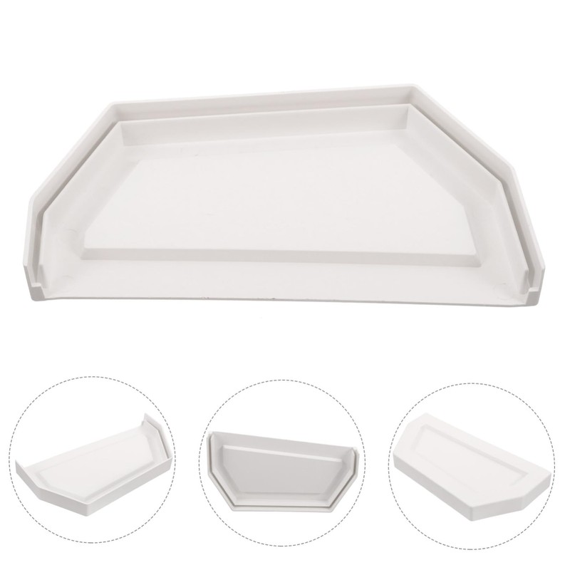 TEHAUX PVC Gutter End Cap Gutter Downspout End Seal Rainwater