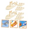 WHAMVOX Handmade DIY Wooden Boat 12pcs Kit for Kids Wooden