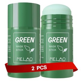 Green Tea Mask Stick Blackhead Remover 2-PACKS, Green Tea Deep Cleanse Mask Stick, Black Head Remover for Face Mask, Natural Extract for Oil Control, and Deep Cleansing Facial Mask for All Skin Types