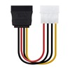 Brightium 16cm SATA Power Cable with 4 Pin Molex Male