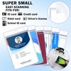 UZSUZZ Pack of 50 ID Card Cases with Strap Card
