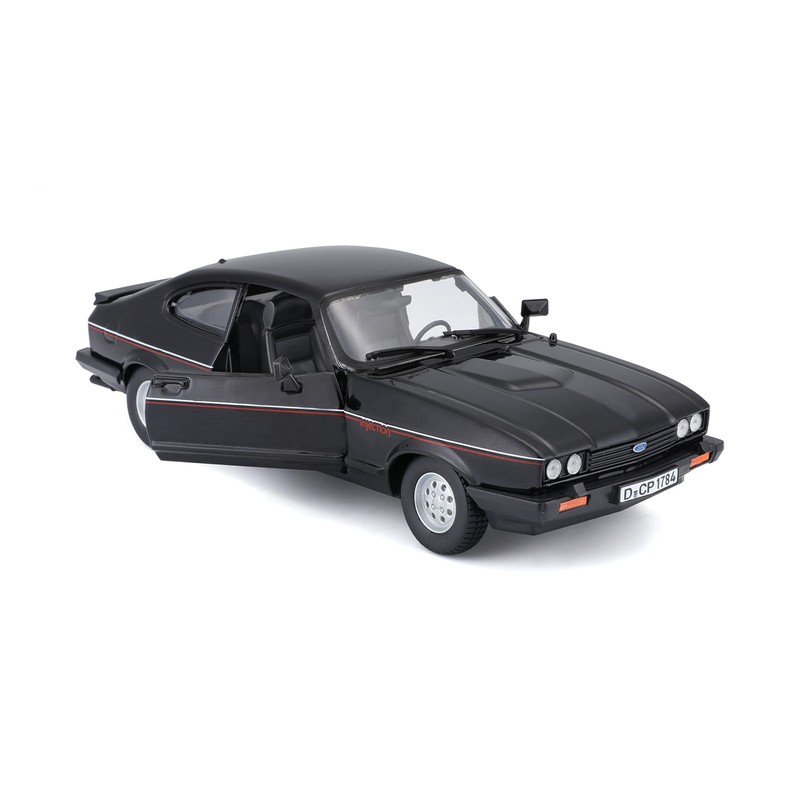 Bburago Ford Capri 1:24 Scale Model Car Moving Doors Black