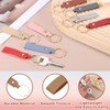 sourcing map 20 Pcs PU Leather Keychain Blanks Bulk Laser
