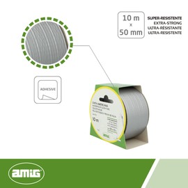 Amig - Grey American Tape Mod. 516 Extra Strong Waterproof for Indoor and Outdoor Use, Perfect for DIY and Repairing Measures 10m x 50mm