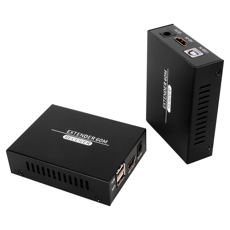 HD Multimedia Interface KVM Extender 197ft 1920x1080P 60Hz Remote Operation