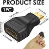 AYMBH Mini HDMI to HDMI Adapter, Gold-Plated Male to Female