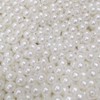 White Pearl Beads Bulk,600pcs 8mm Round Lvory Pearl Craft Beads