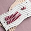 SXVME Uñas Postizas De Gel Suaves Reutilizables Color Frambuesa Almendra