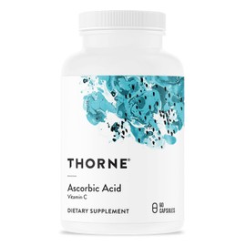 THORNE THORNE Ascorbic Acid - 1000 mg Vitamin C Supplement - Supports Healthy Immune Response, Collagen Formation, and Antioxidant Support - Gluten-Free - 60 Capsules