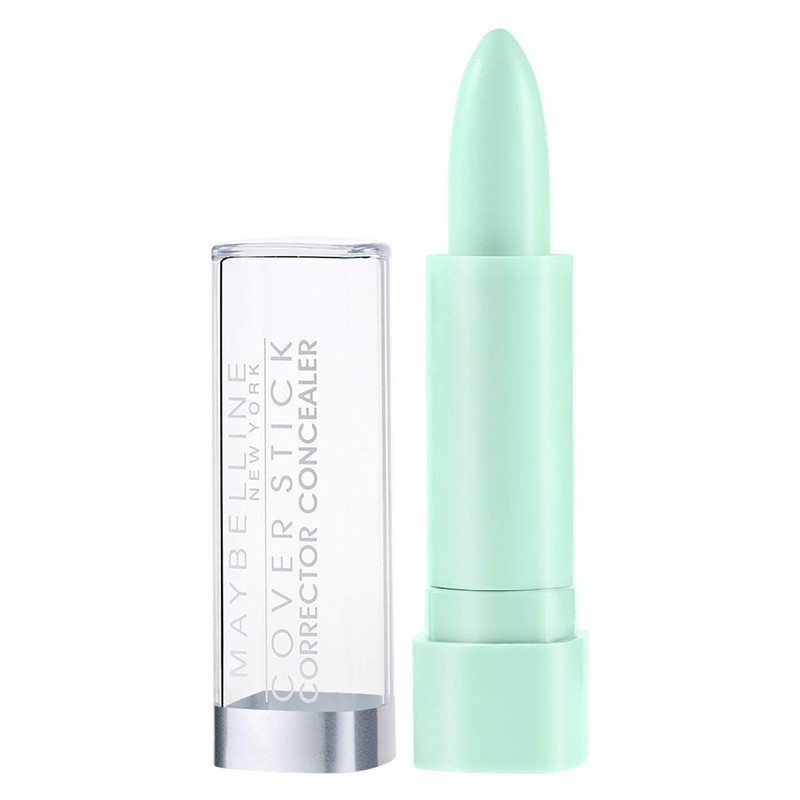 Maybelline New York Cover Stick Corrector Concealer, Green Corrects Redness,