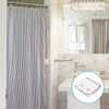 Binxus 15 Pcs Clear Shower Curtain Clips Self-Adhesive Shower Splash
