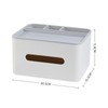Tissue Box Holder Multifunctional Rectangular Tissue Box Cover with Remote