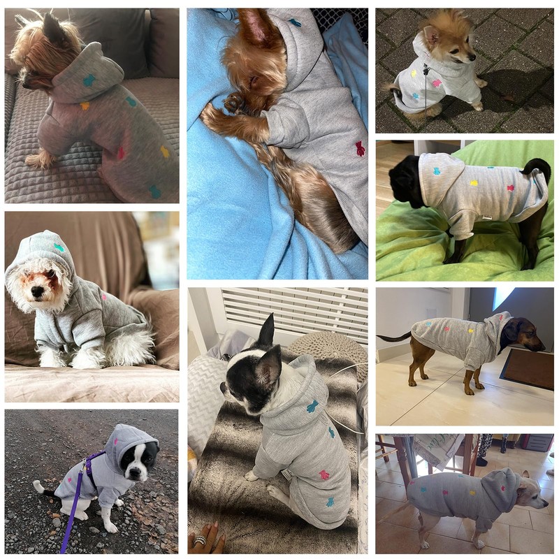 LeerKing Dog Coat with Hood for Small Dogs and Pets,