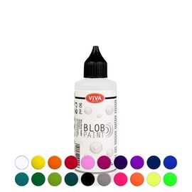 Viva Decor® Blob Paint (White, 90 ml) Ready-to-Use Blob Painting Paints with Properties of Acrylic Paint - Dot Painting Art, Dotting Tool for Canvas, Mandala and Many More - Made in Germany