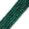 Faceted 4x6mm Natural Malachite Stone Rondelle Spacer Gemstone Beads Loose