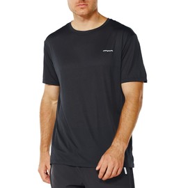 GRAMVAL Men's Crew T-Shirt,Light Weight Dry-Fit Moisture Wicking Active Athletic Performance Black