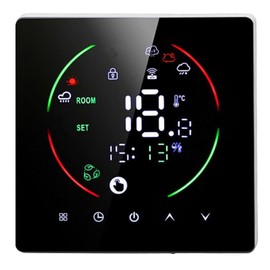 Smart Thermostat, APP Remote Control, Multipurpose AC90-240V Low Energy Consumption Thermostat for Office