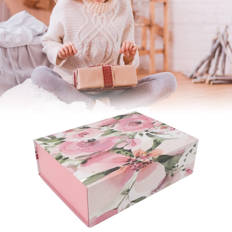 Large Gift Box with Lid, Magnetic Gift Box, Reusable, Decorative,