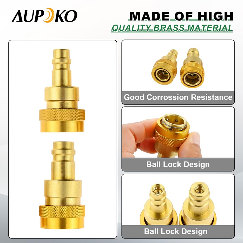 R134A to R1234YF Quick Coupler High Low Side A/C Fitting