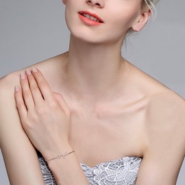 BriLove Women 925 Sterling Silver Wedding Bridal CZ Horoscope Zodiac 12 Constellation Astrology Link Bracelet Clear "Sagittarius"