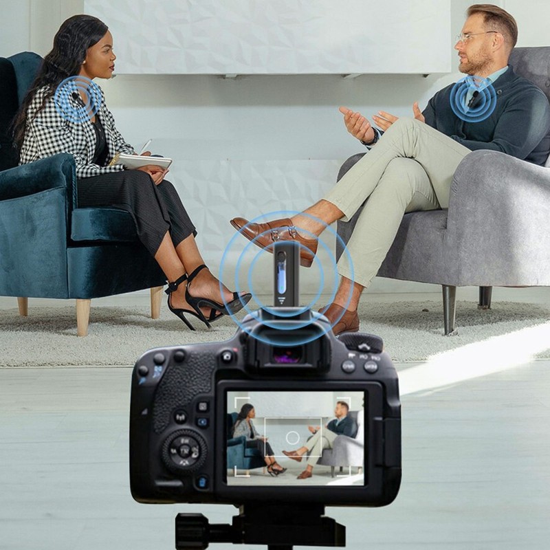 Wireless Lavalier Microphone Professional Plug and Play Noise Reduction Mini