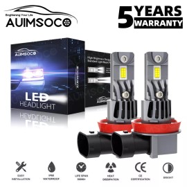 AUIMSOCO For Peterbilt 389 2008-2020 2021 2022 Super Bright LED Headlight Bulbs Low Beam