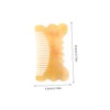WOONEKY Handmade Natural Horn Scalp Massage Comb with Thickened Wide