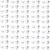 100pcs Plastic White Round Button Plugs Screw Cap, for Chair